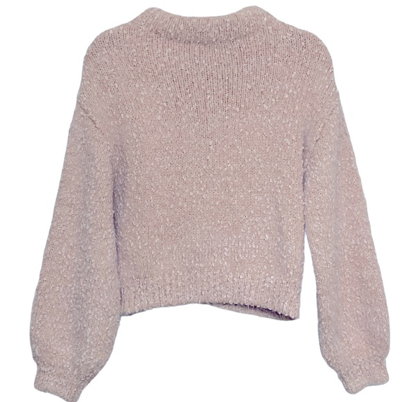 Moussy Blush Crop Mock Neck Sweater - Picture 3 of 6